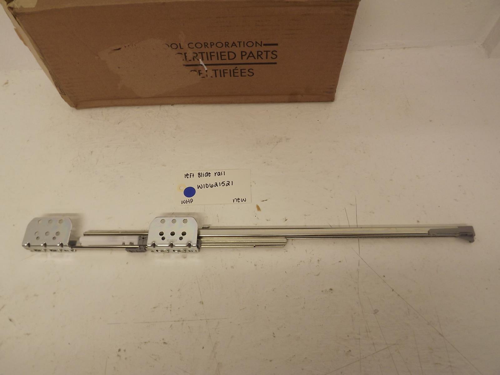 Whirlpool Refrigerator W10621521 Left Slide Rail New Whirlpool Refrigerator W10621521 Left Slide Rail New